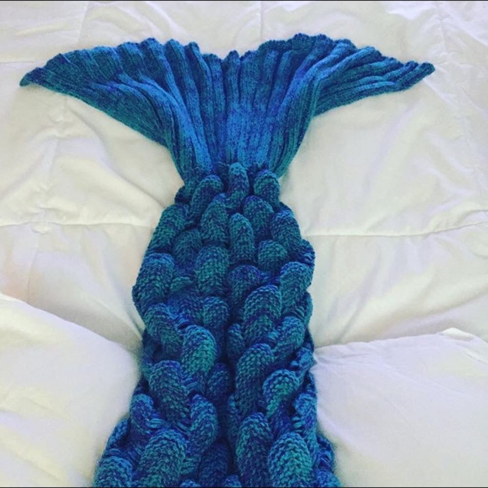 Mermaid Tail Blanket 🧜🏼‍♀️💙